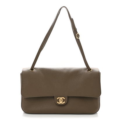 Chanel Grained Calfskin Small Souplissimo Maxi Flap Light Brown 1 of 11