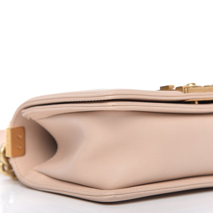 Chanel Caviar Suede Calfskin Chevron Quilted Small Boy Flap Light Pink 6 of 10