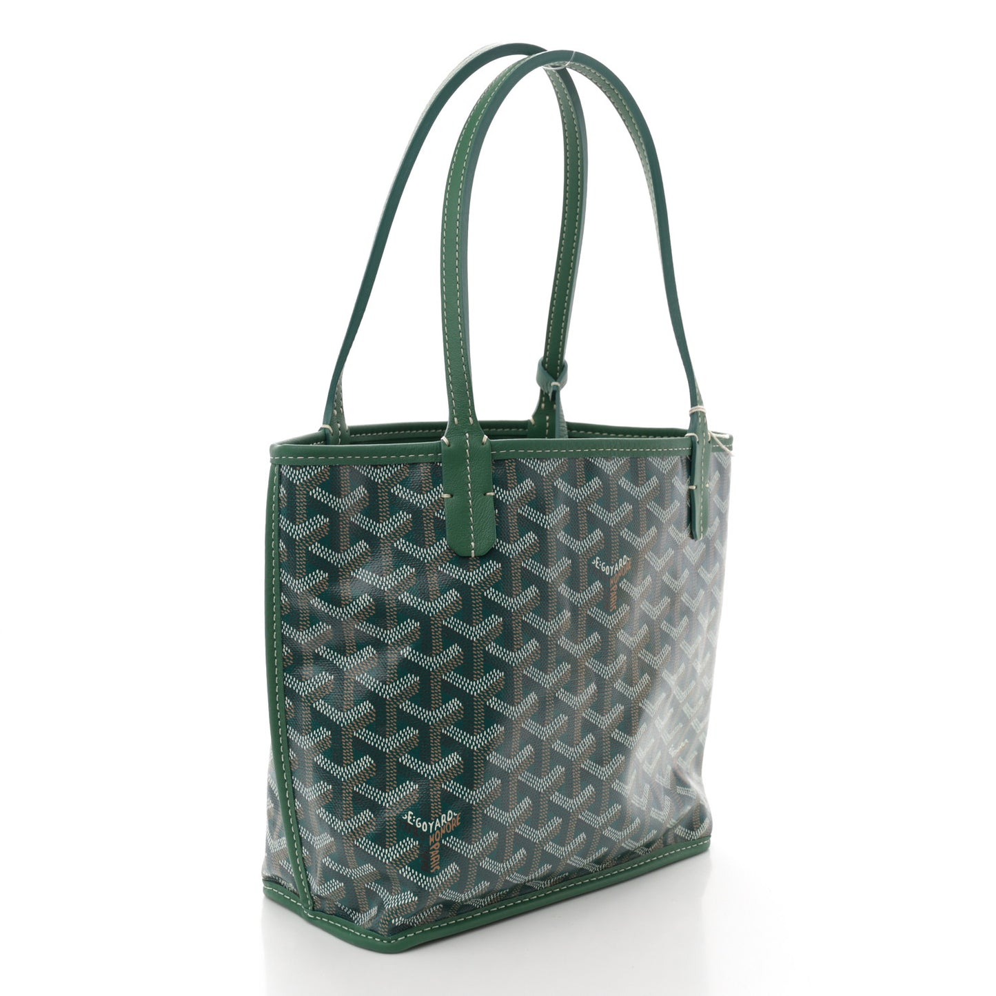 Goyardine Reversible Mini Anjou Green
