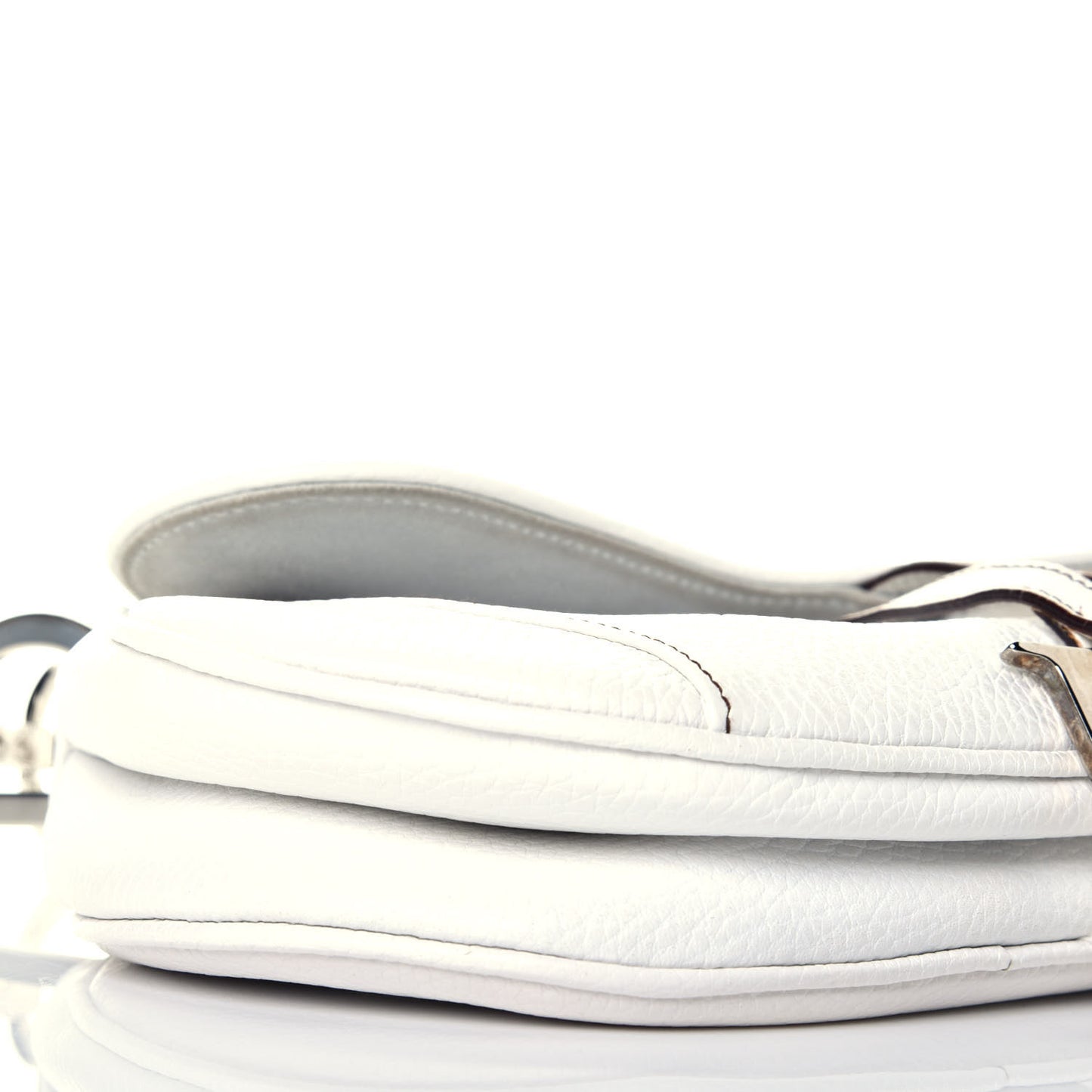 Calfskin Saddle Bag White