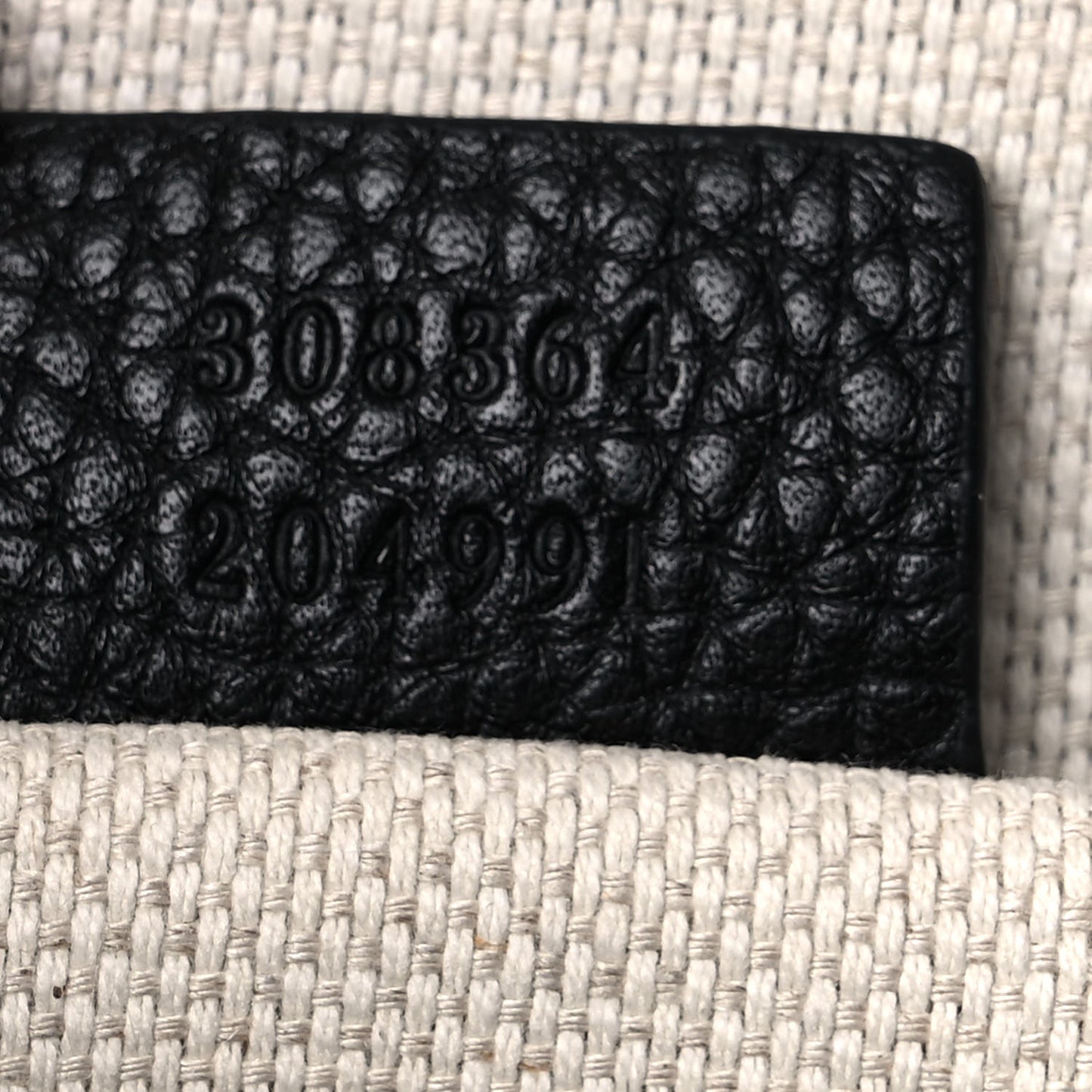 Pebbled Calfskin Small Soho Disco Bag Black