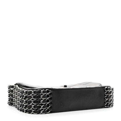 Chanel Lambskin Square Quilted 5 Chain Flap Black 4 of 11