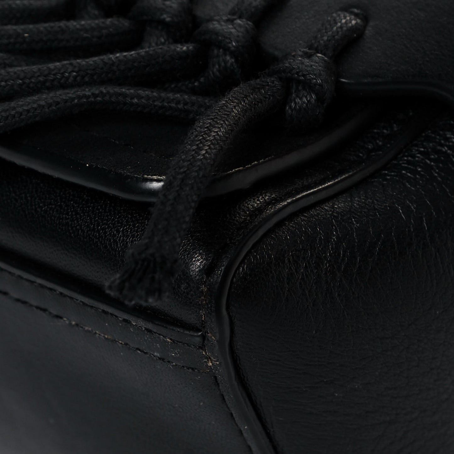 Lambskin Suede Fringe Bianca Handbag Black