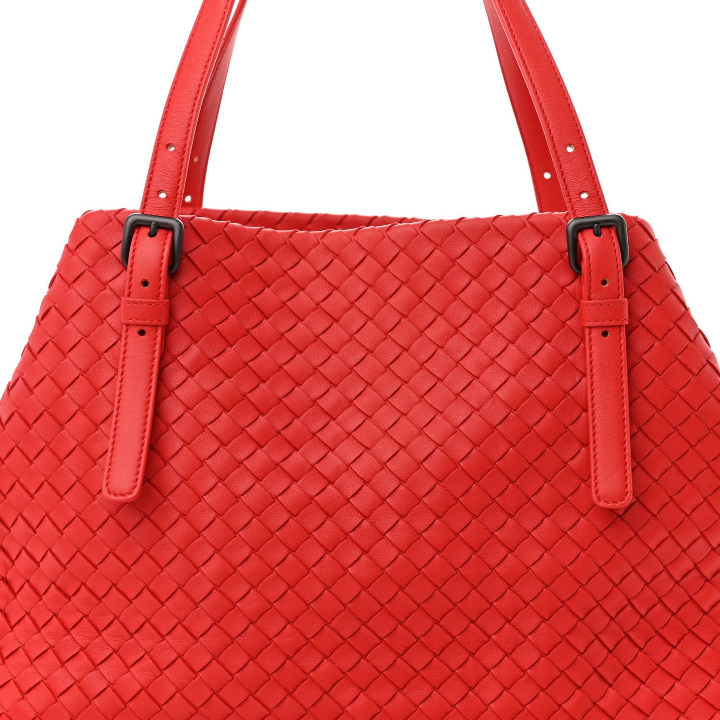 Nappa Intrecciato Large Cesta Tote Red