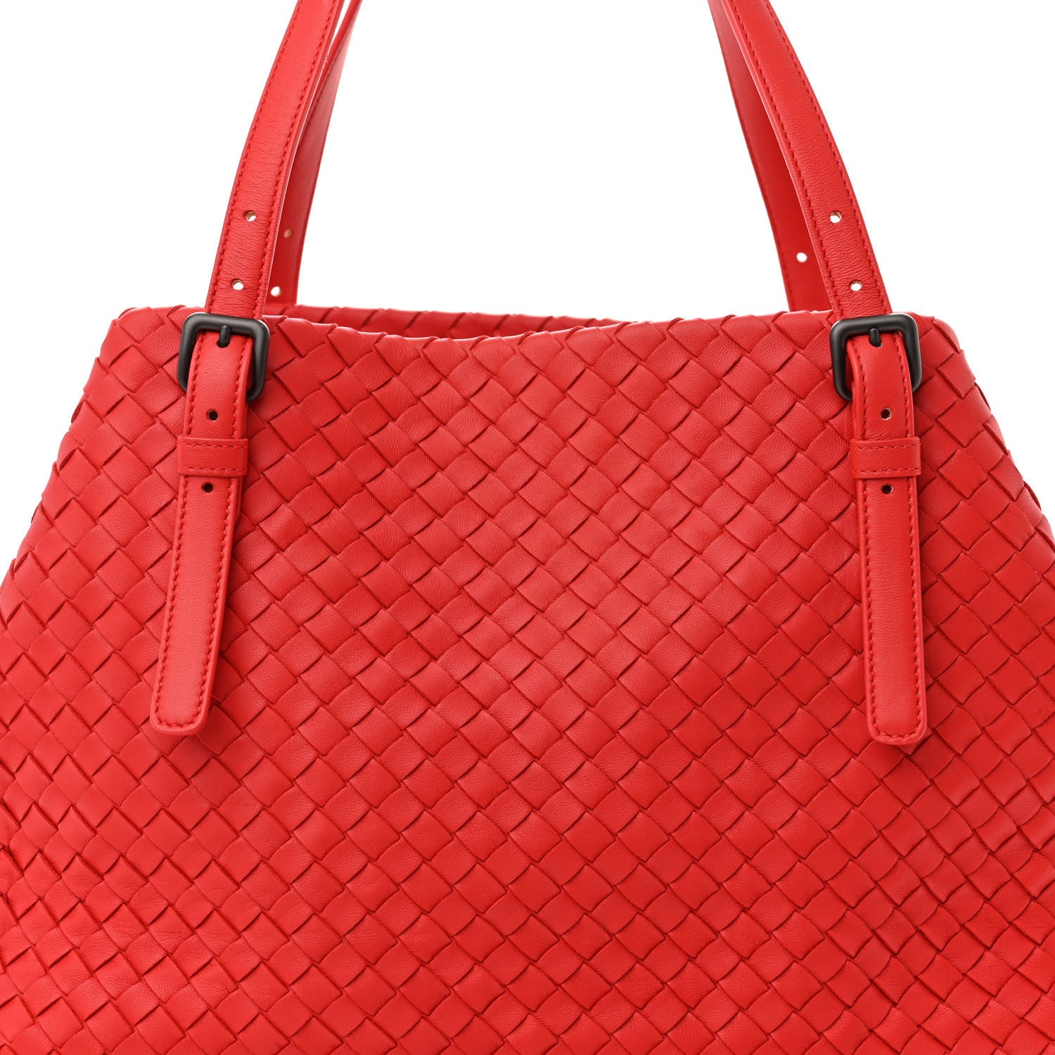 Bottega Veneta Nappa Intrecciato Large Cesta Tote Red 8 of 10