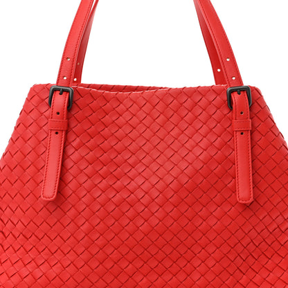 Bottega Veneta Nappa Intrecciato Large Cesta Tote Red 8 of 10