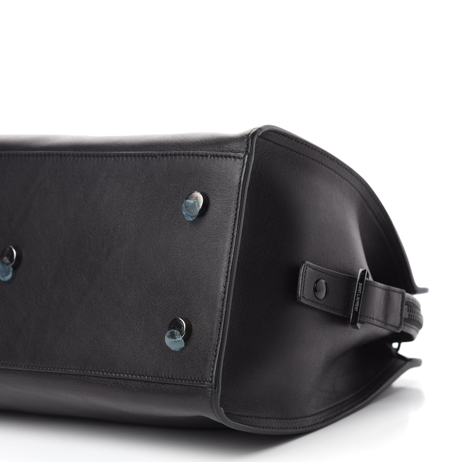 Saint Laurent Calfskin Small Monogram Cabas Black 7 of 10