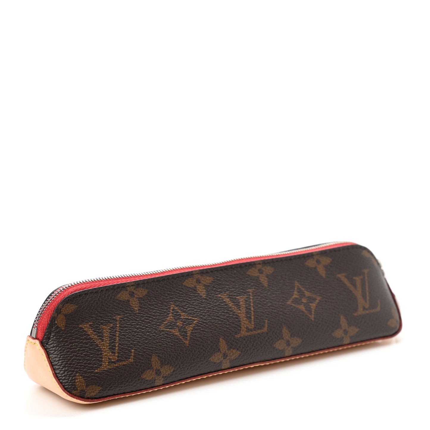 Monogram Elizabeth Pencil Pouch Red