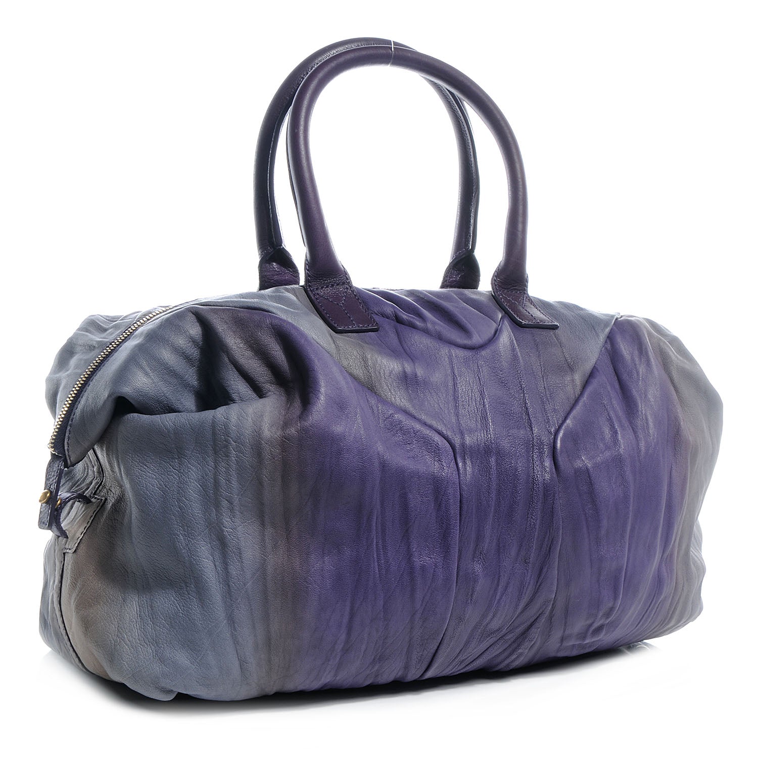 Saint Laurent Leather Ombre Easy Sac Degrade Purple 3 of 9