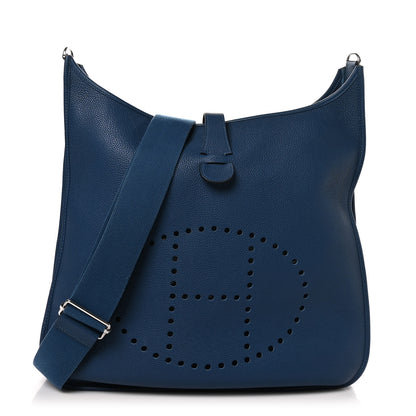 Hermes Taurillon Clemence Evelyne III TGM Bleu Obscur 1 of 10
