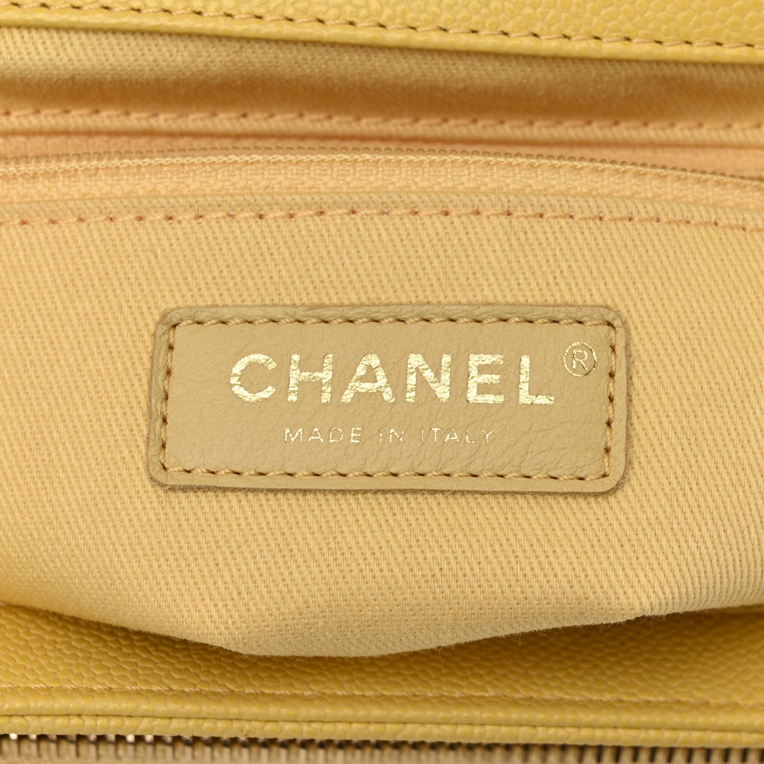 Chanel Caviar Quilted Small Business Affinity Flap Yellow 6 of 10