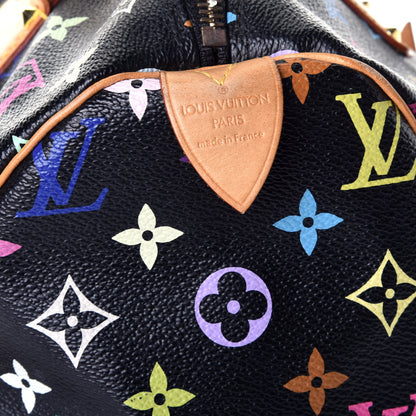 Louis Vuitton Monogram Multicolor Speedy 30 Black 6 of 8