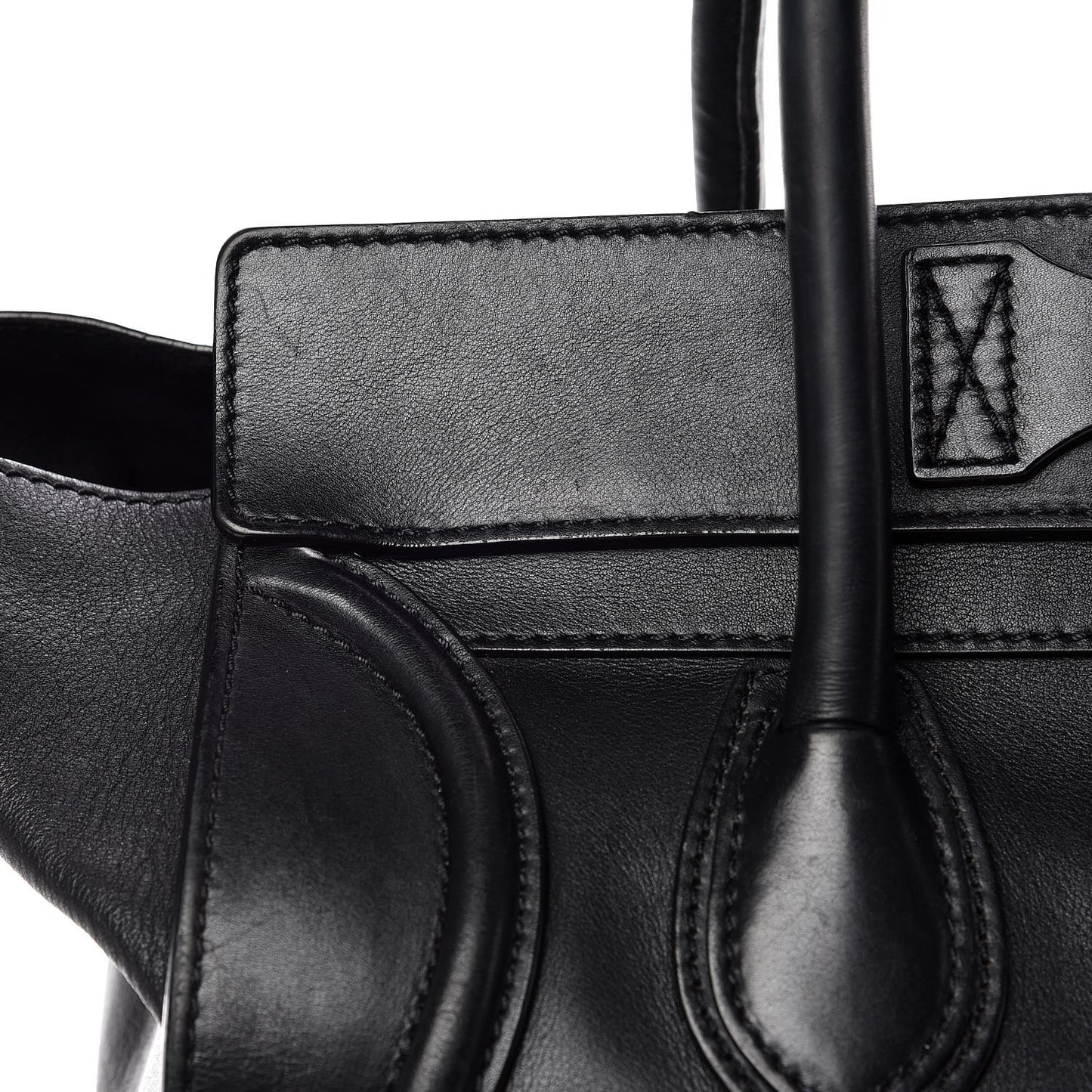 Smooth Calfskin Mini Luggage Black