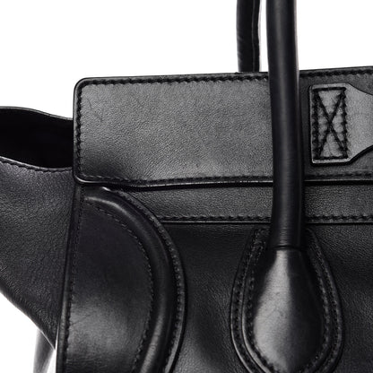 Celine Smooth Calfskin Mini Luggage Black 17 of 30