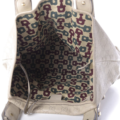 Gucci Guccissima Medium Pelham Shoulder Bag Off White 5 of 9