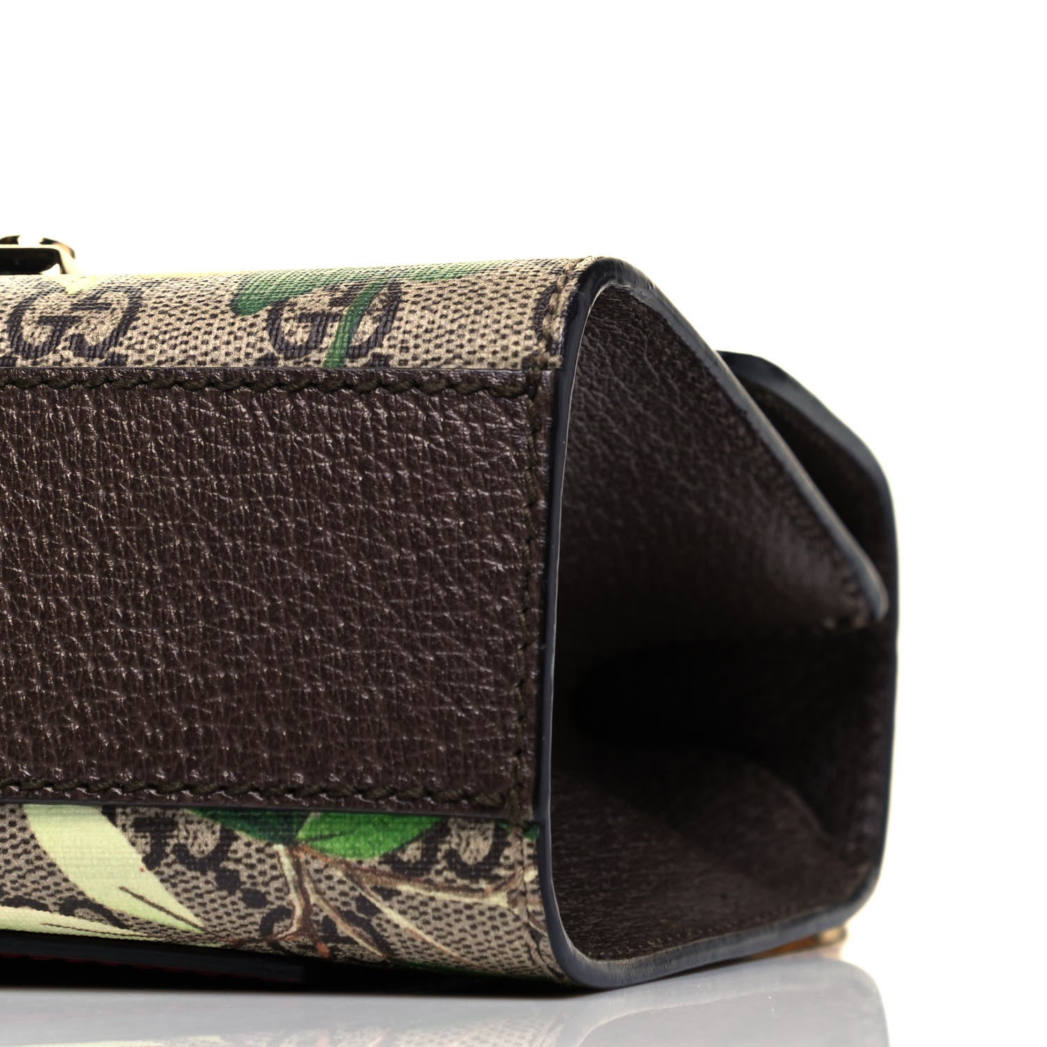 Gucci GG Supreme Monogram Tian Small Padlock Shoulder Bag Beige Multicolor New Acero 6 of 9