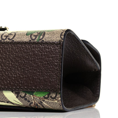 Gucci GG Supreme Monogram Tian Small Padlock Shoulder Bag Beige Multicolor New Acero 6 of 9