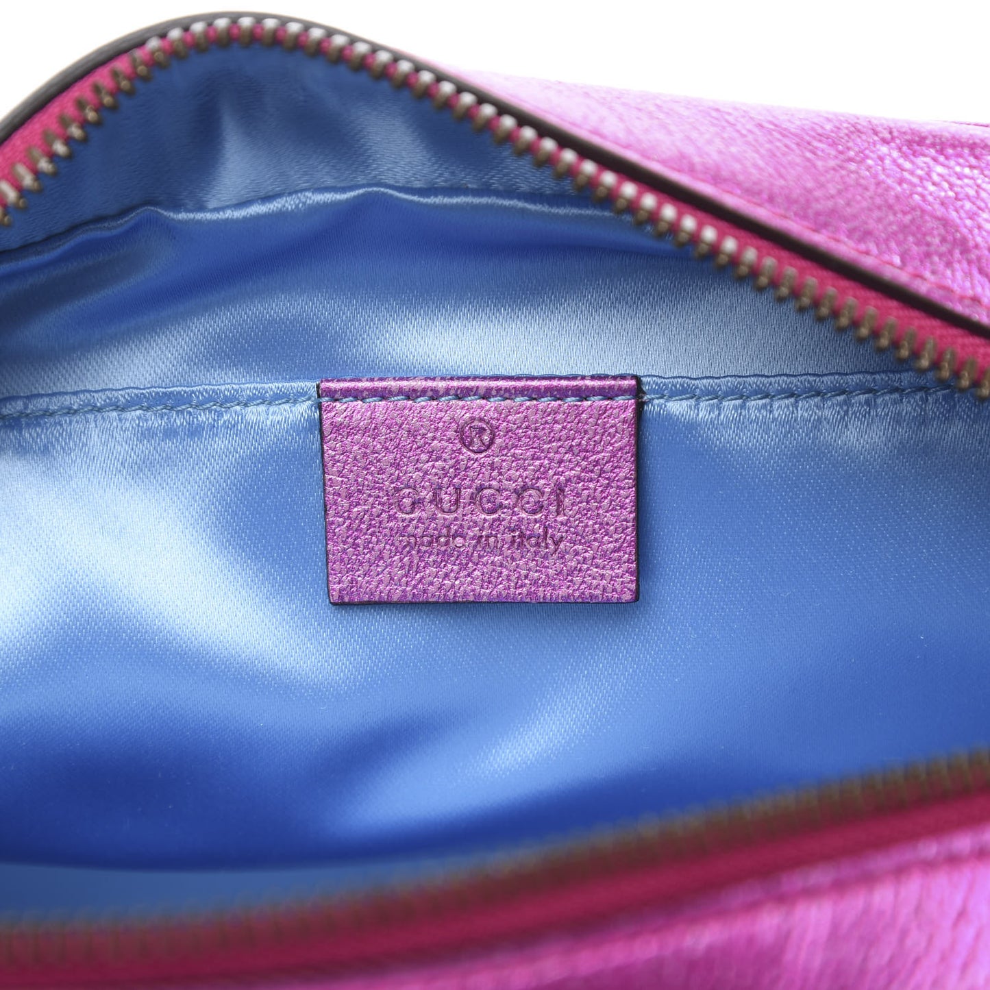 Laminated Nappa Matelasse Small GG Marmont Chain Shoulder Bag Fuxia Rosso Rosa