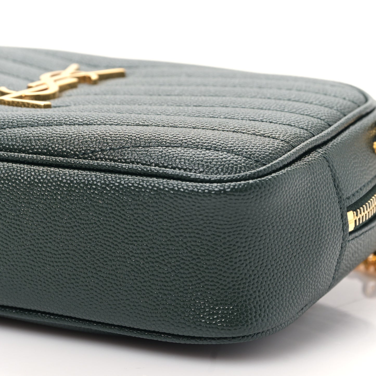Grain De Poudre Matelasse Monogram Mini Lou Camera Bag New Vert Fonce