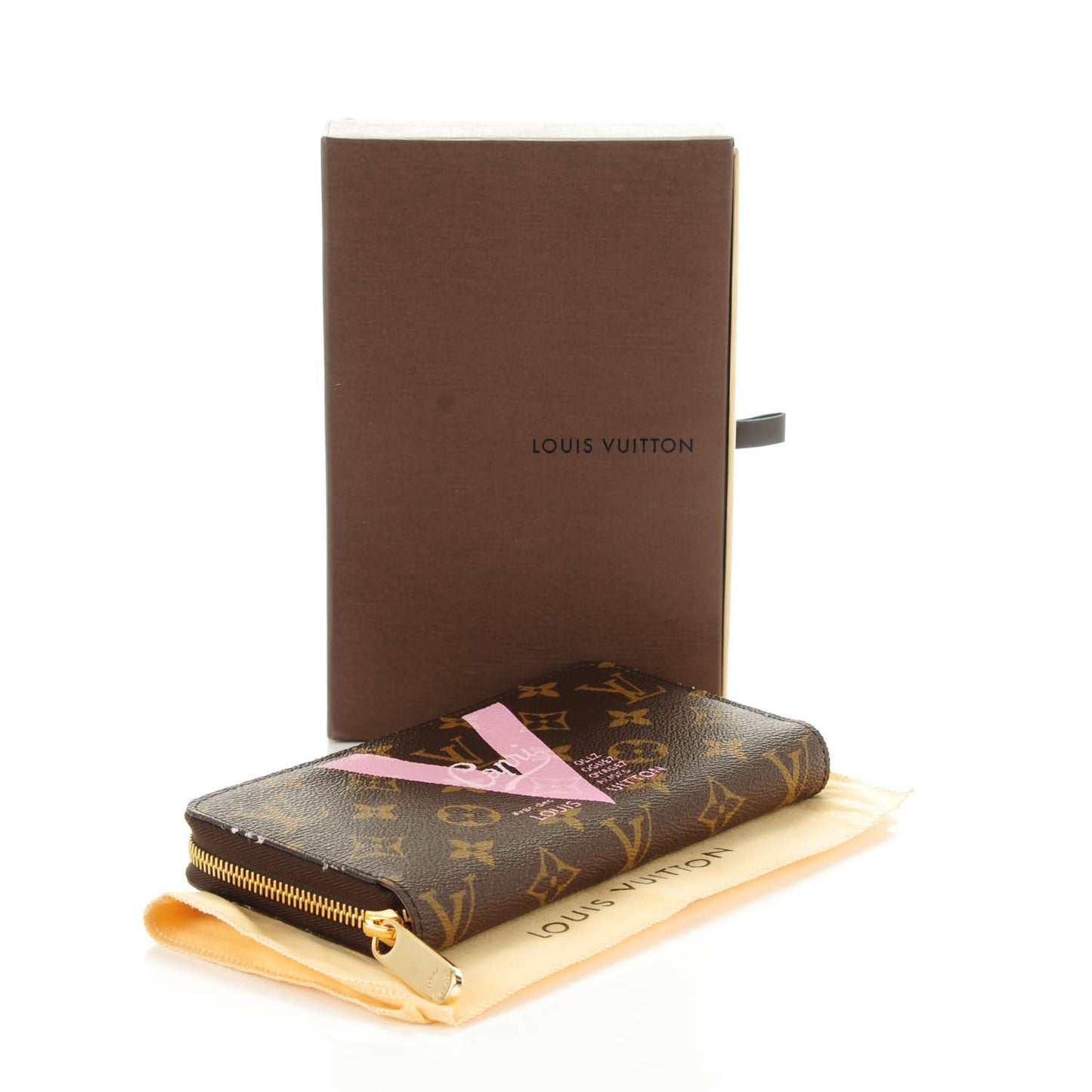 Monogram Capri V Zippy Wallet Rose Ballerine