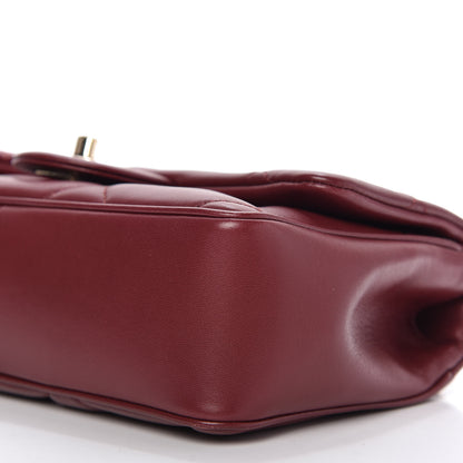 Chanel Lambskin Quilted Small Easy Carry Flap Burgundy 7 of 10