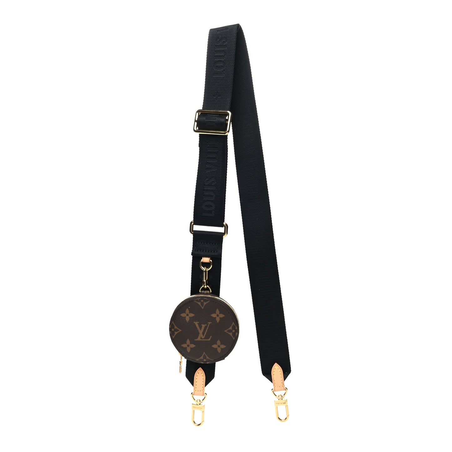 Monogram Multi Pochette Accessories Bandouliere Shoulder Strap Black