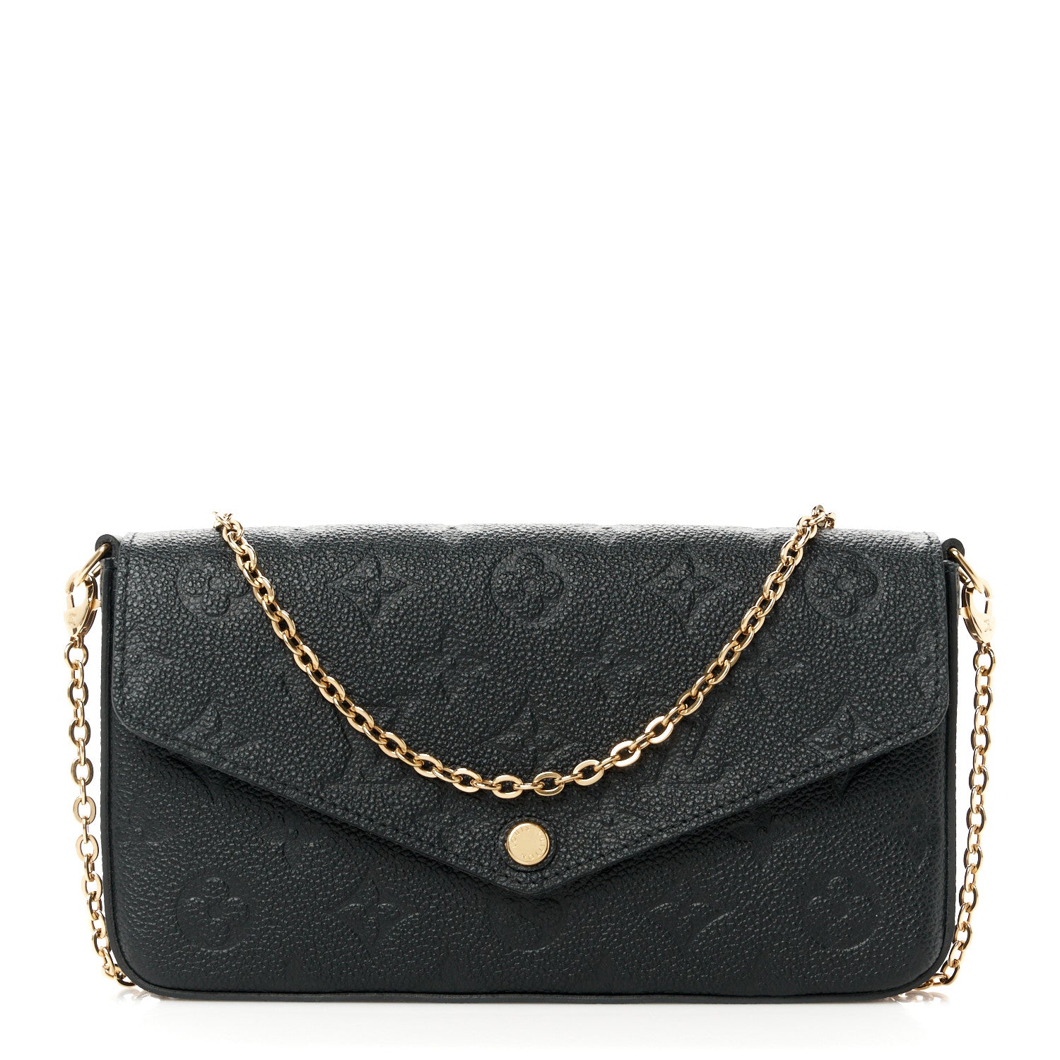 Louis Vuitton Empreinte Pochette Felicie Chain Wallet Black 1 of 12
