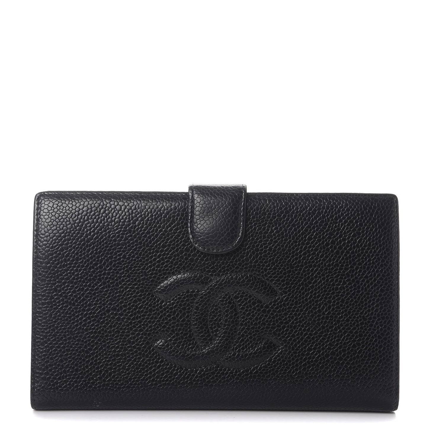 Caviar Timeless CC French Wallet Black