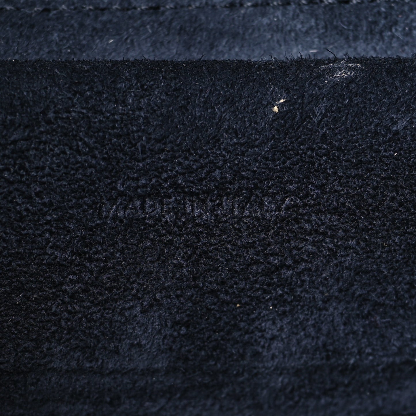 Baby Grained Calfskin Micro Belt Bag Navy Blue