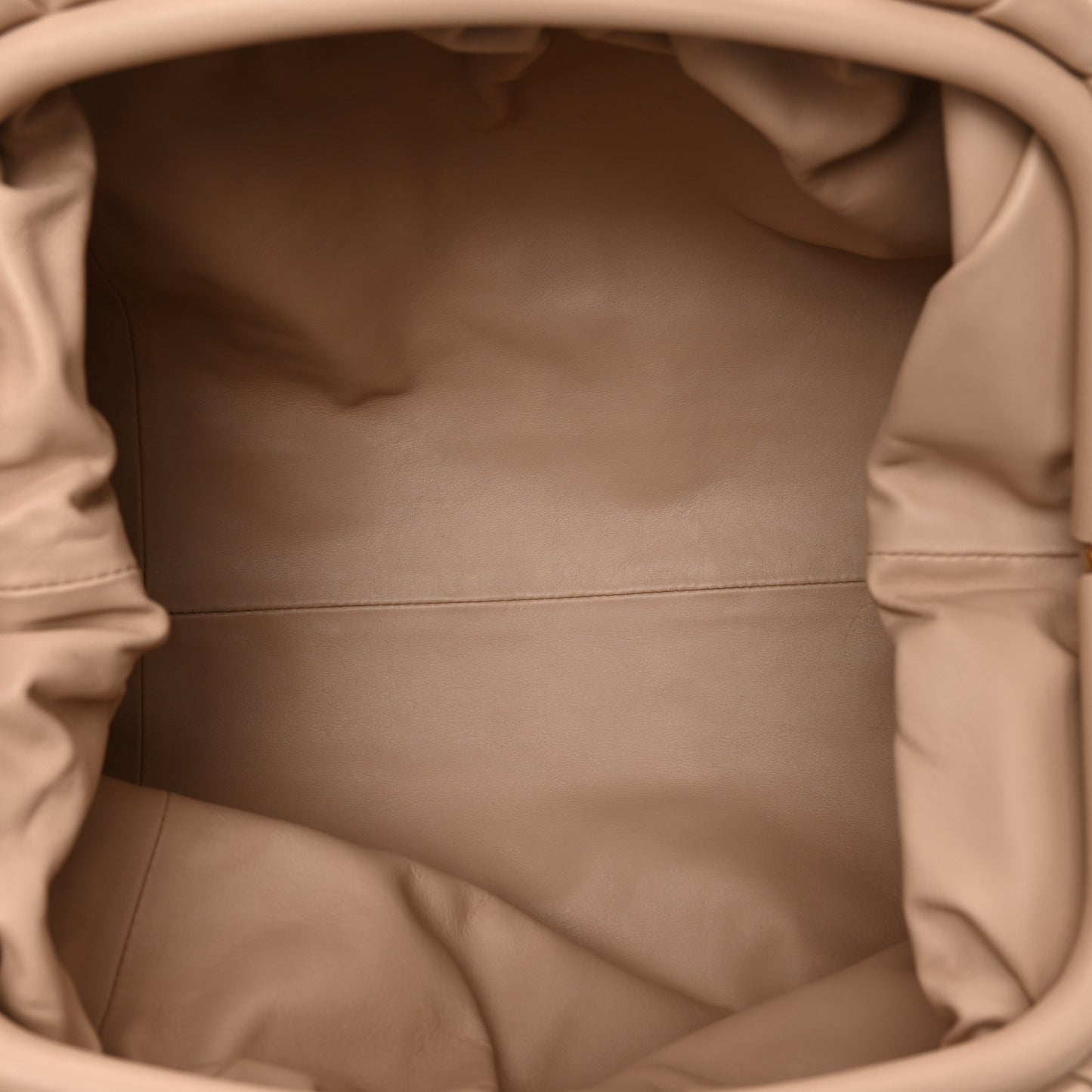 Smooth Butter Calf The Pouch Oversized Clutch Nude