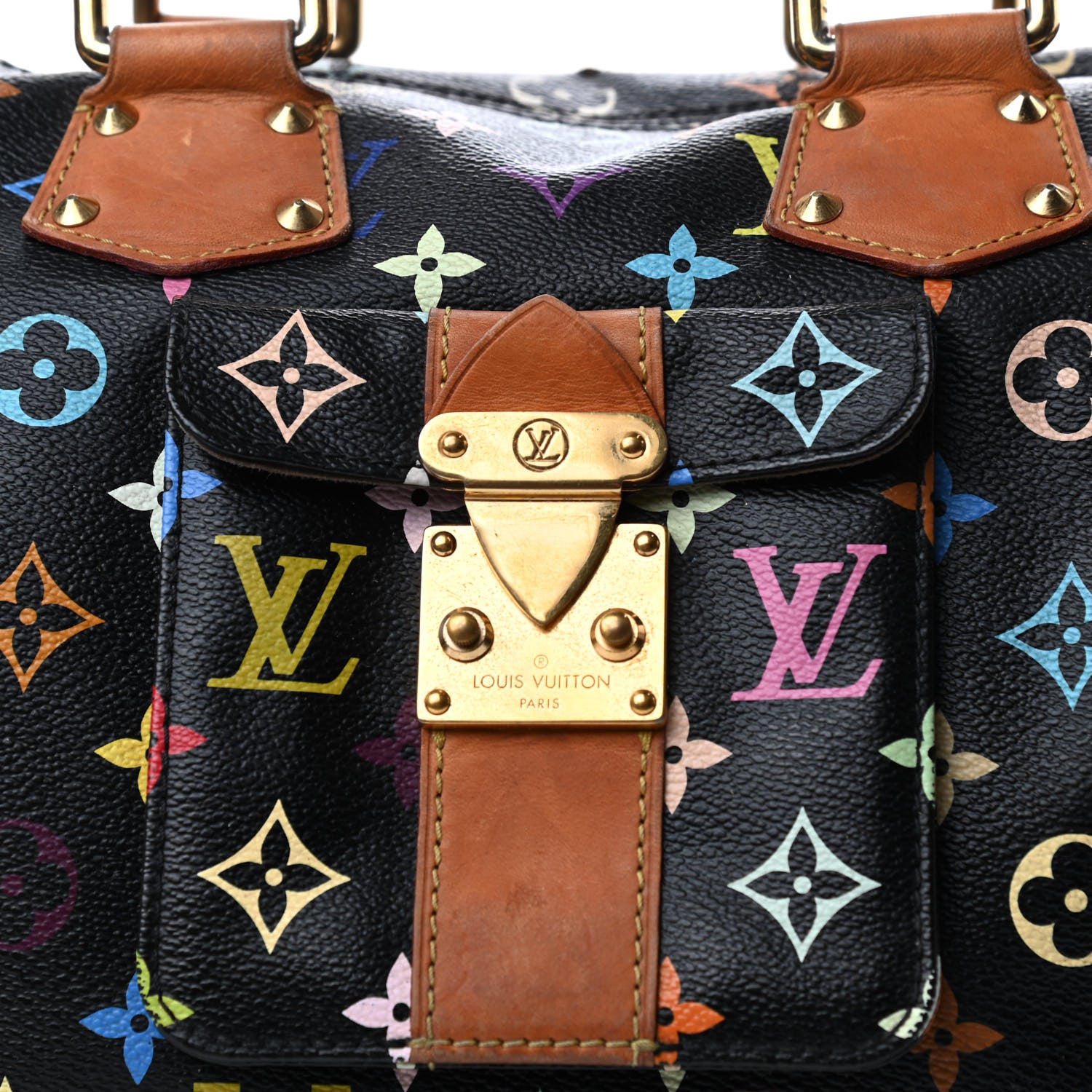 Louis Vuitton Monogram Multicolor Speedy 30 Black 9 of 9