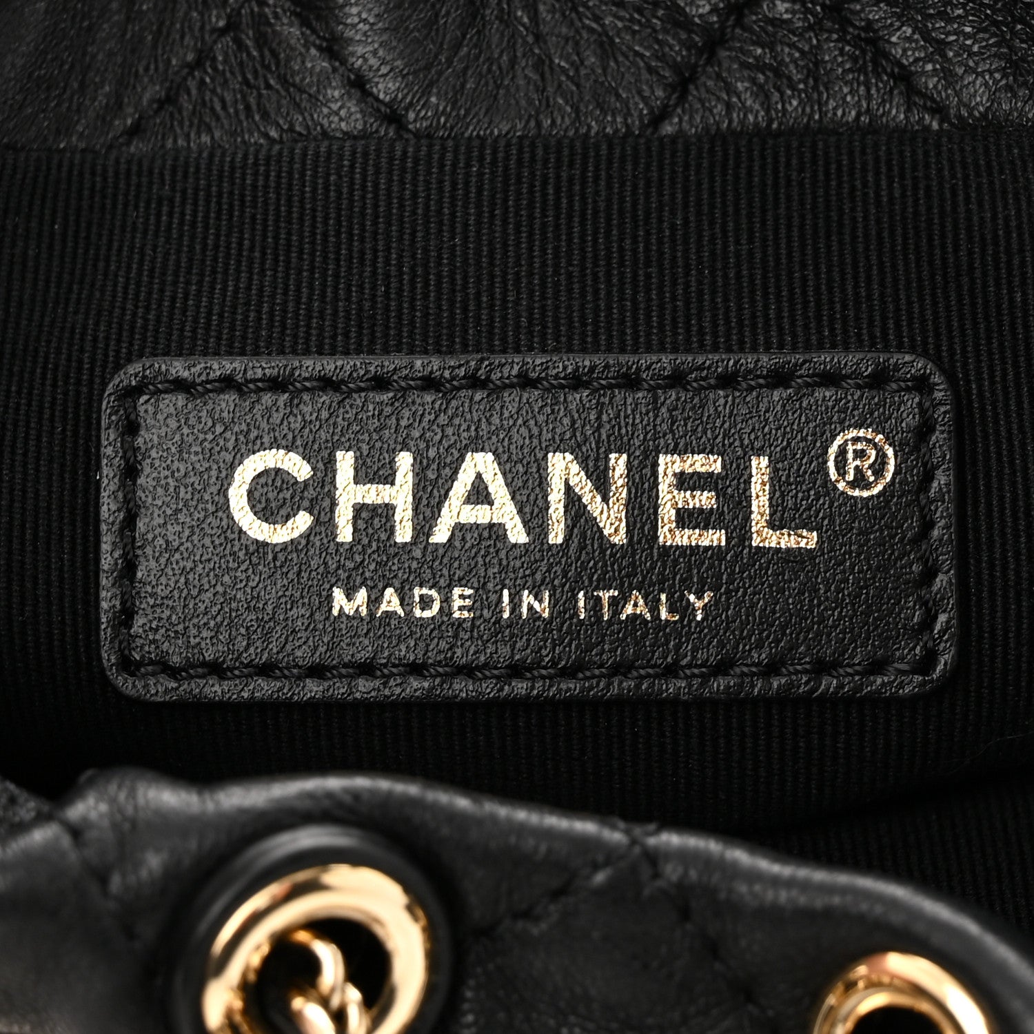 Chanel Lambskin Quilted Pearl Mini About Pearls Drawstring Bag Black 6 of 10