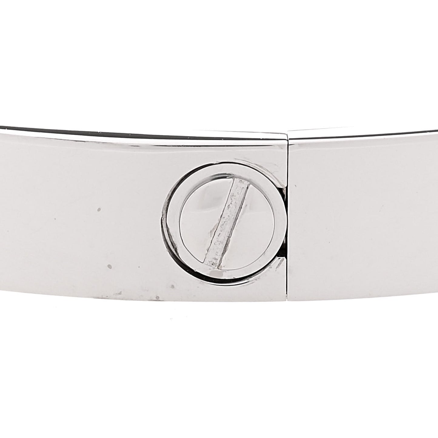 18K White Gold LOVE Bracelet 17
