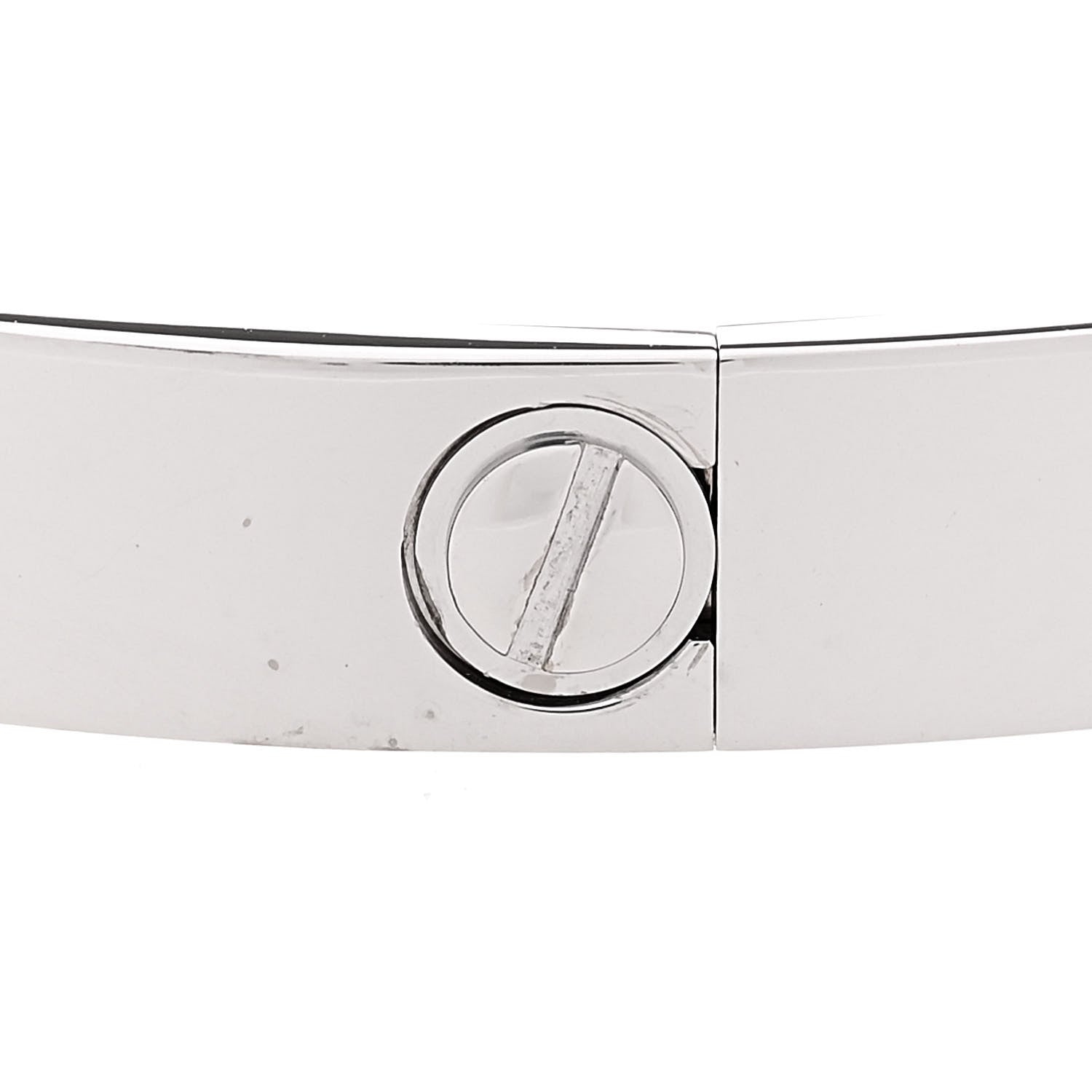 Cartier 18K White Gold LOVE Bracelet 17 5 of 7