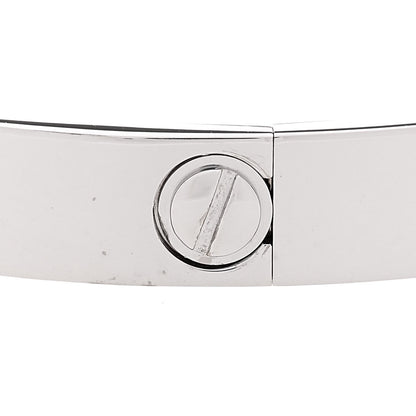 Cartier 18K White Gold LOVE Bracelet 17 5 of 7