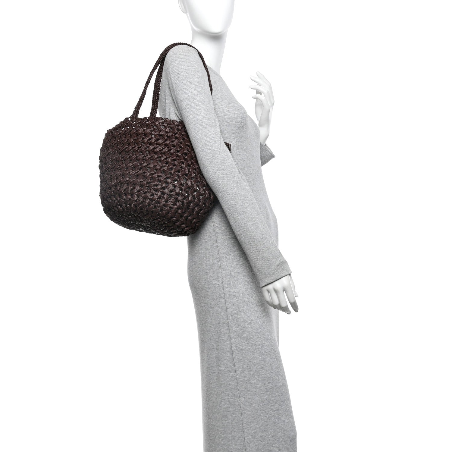 The Row Raffia Estelle Tote Bag Brown 2 of 9
