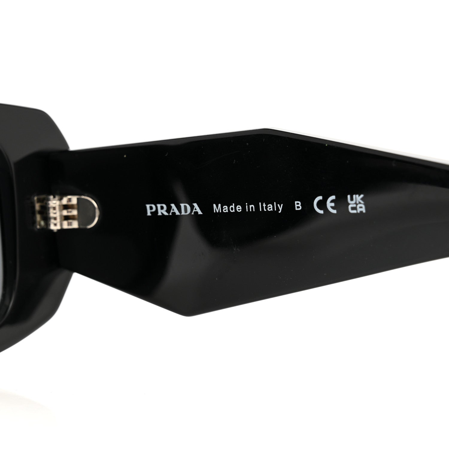 Prada Acetate Symbole Sunglasses SPR 17W Black 6 of 6