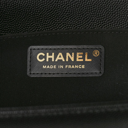 Chanel Caviar Quilted Medium Boy Flap Black 6 of 9