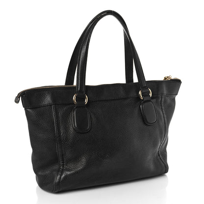 Gucci Pebbled Calfskin Small Soho Top Handle Bag Black 2 of 13