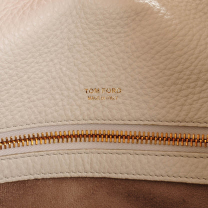 Tom Ford Pebbled Calfskin Jennifer Side-Zip Hobo White 7 of 7