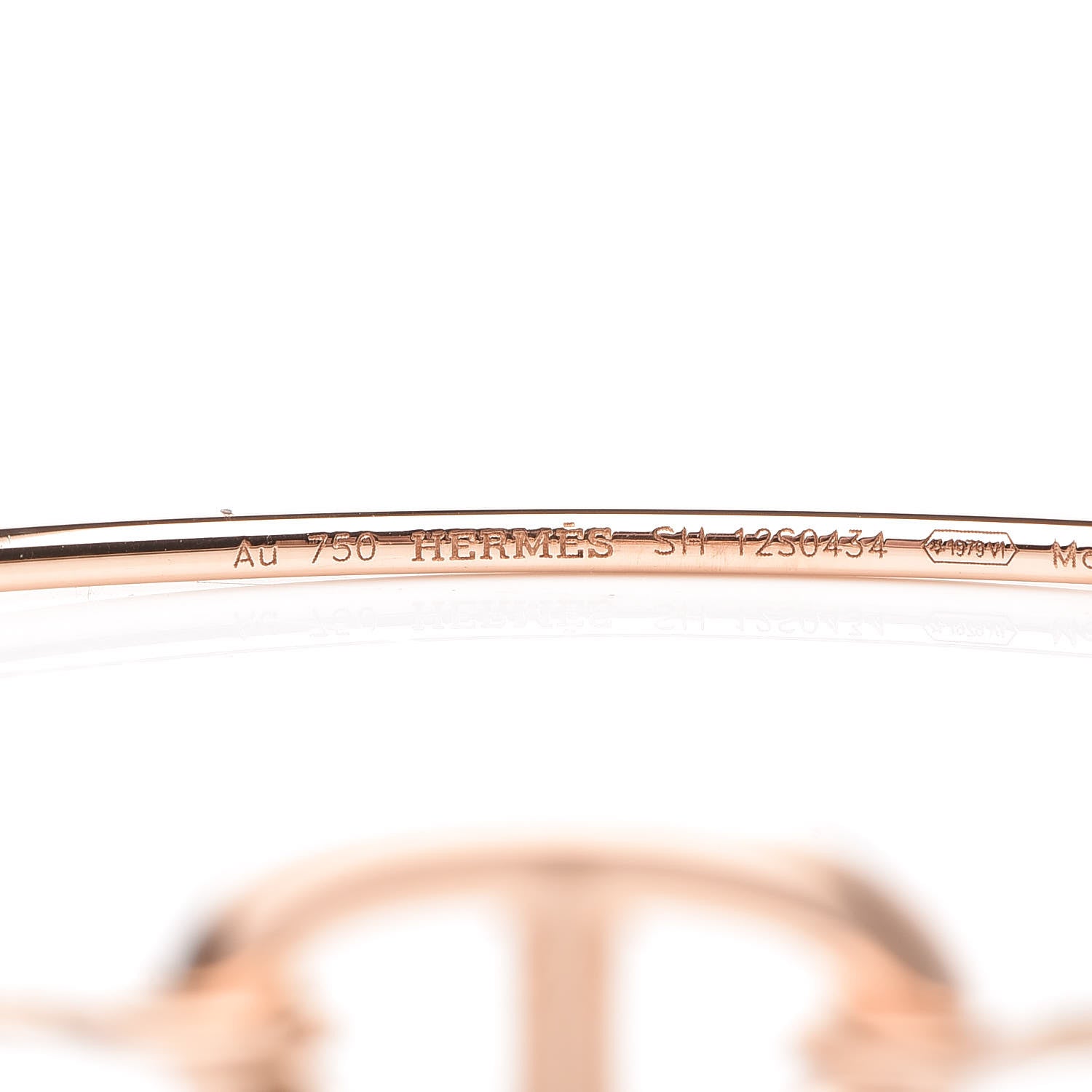 Hermes 18K Rose Gold PM Ronde Chaine d'Ancre Bracelet SH 4 of 6