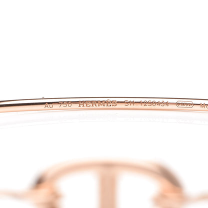 Hermes 18K Rose Gold PM Ronde Chaine d'Ancre Bracelet SH 4 of 6