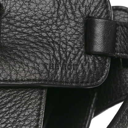 The Row Grained Calfskin Drawstring Bucket Bag Black 6 of 16