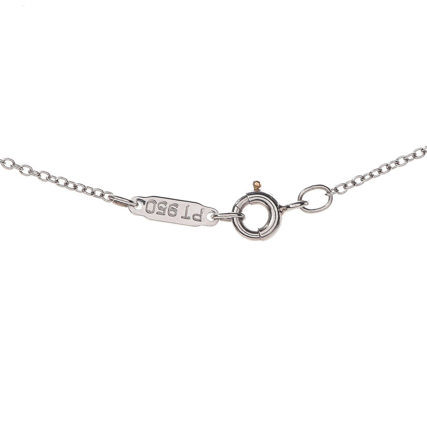 Tiffany Platinum Diamond .17ct Solitaire Pendant Necklace 5 of 5