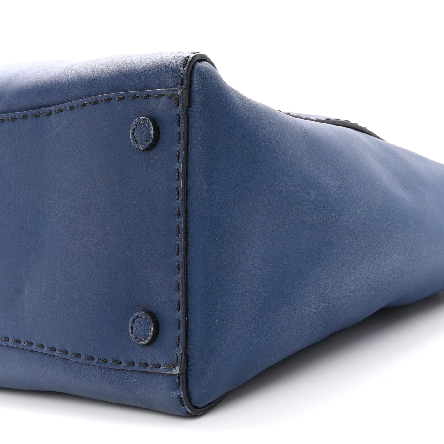Prada City Calf Small Hand Stitched Galleria Double Zip Tote Bleuette 10 of 15