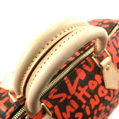 Louis Vuitton Monogram Graffiti Speedy 30 Orange 5 of 8