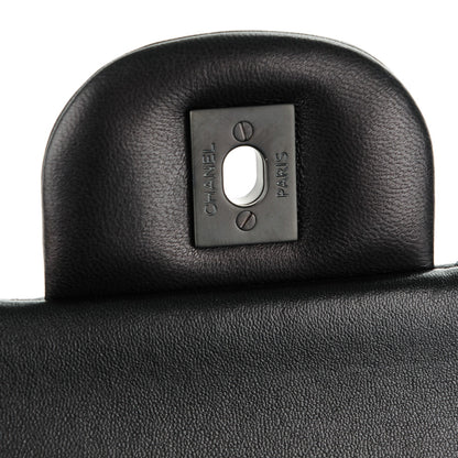 Chanel Lambskin Quilted Jumbo Double Flap So Black 5 of 8