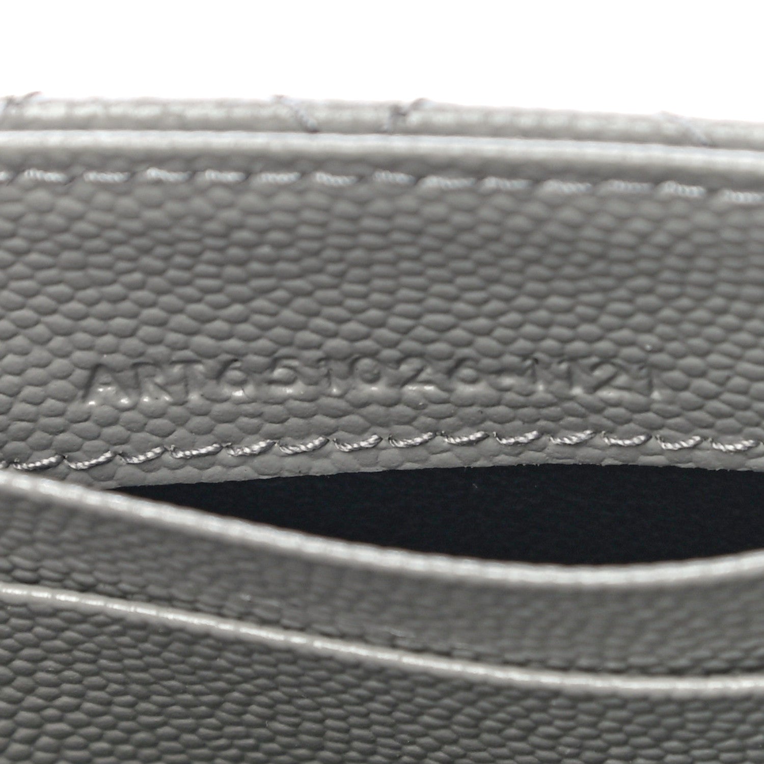 Saint Laurent Grain De Poudre Textured Mixed Matelasse Triquilt Small Monogram Envelope Wallet New Stone 7 of 10