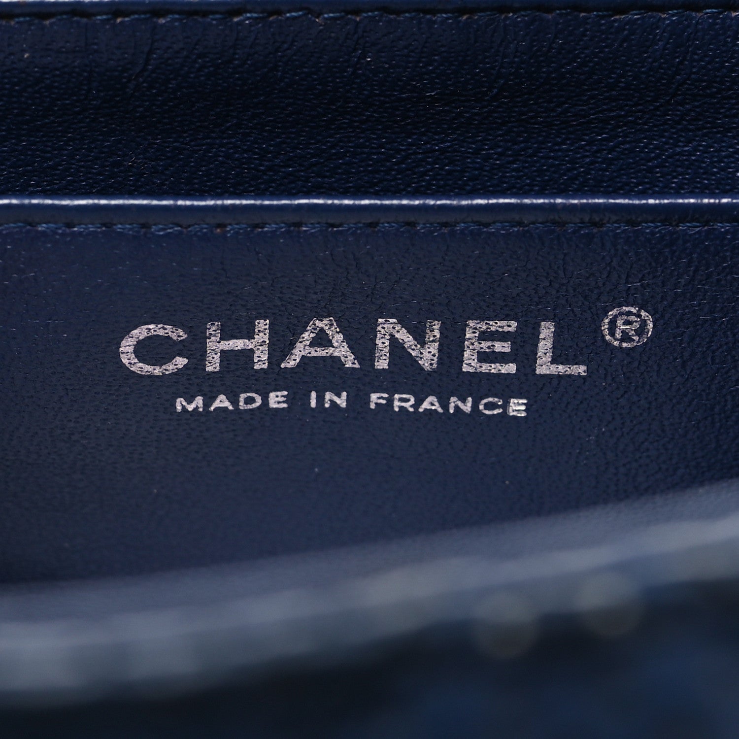 Chanel Lambskin Perforated Jumbo Single Flap Blue 6 of 19