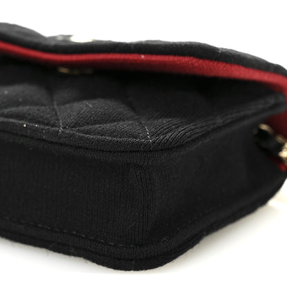Chanel Jersey Quilted Micro Mini Flap Black 20 of 21